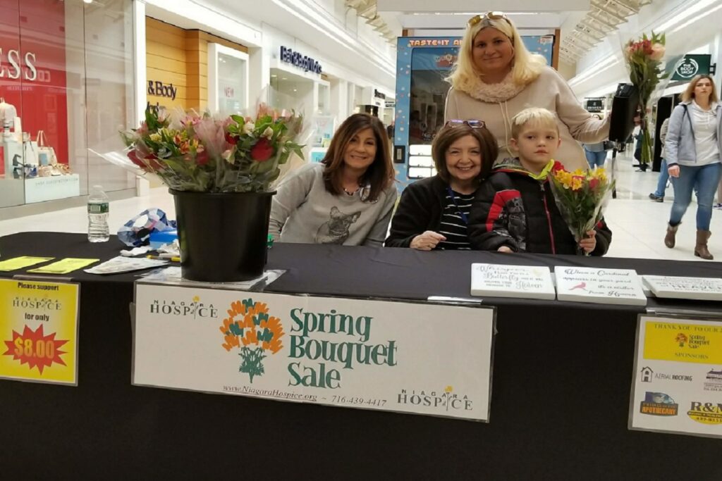 Spring bouquet sale, hospice, niagara county flower sale